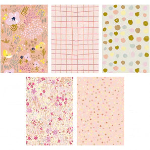 Cartes postales artisanales roses