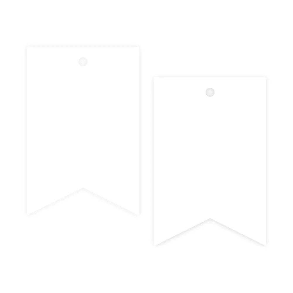 Lot d'étiquettes cadeaux Floribunda en feuille d'aluminium