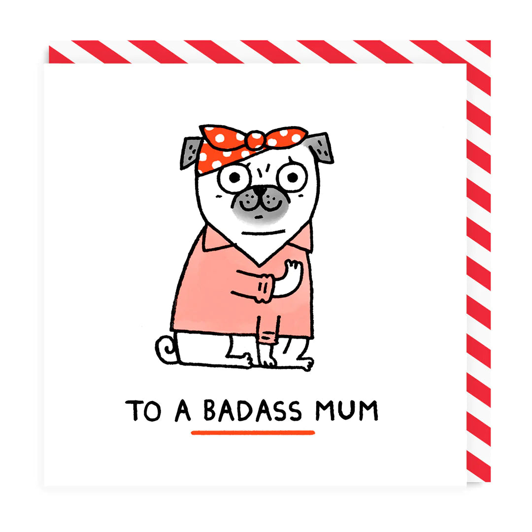 Carte de vœux pour une maman badass