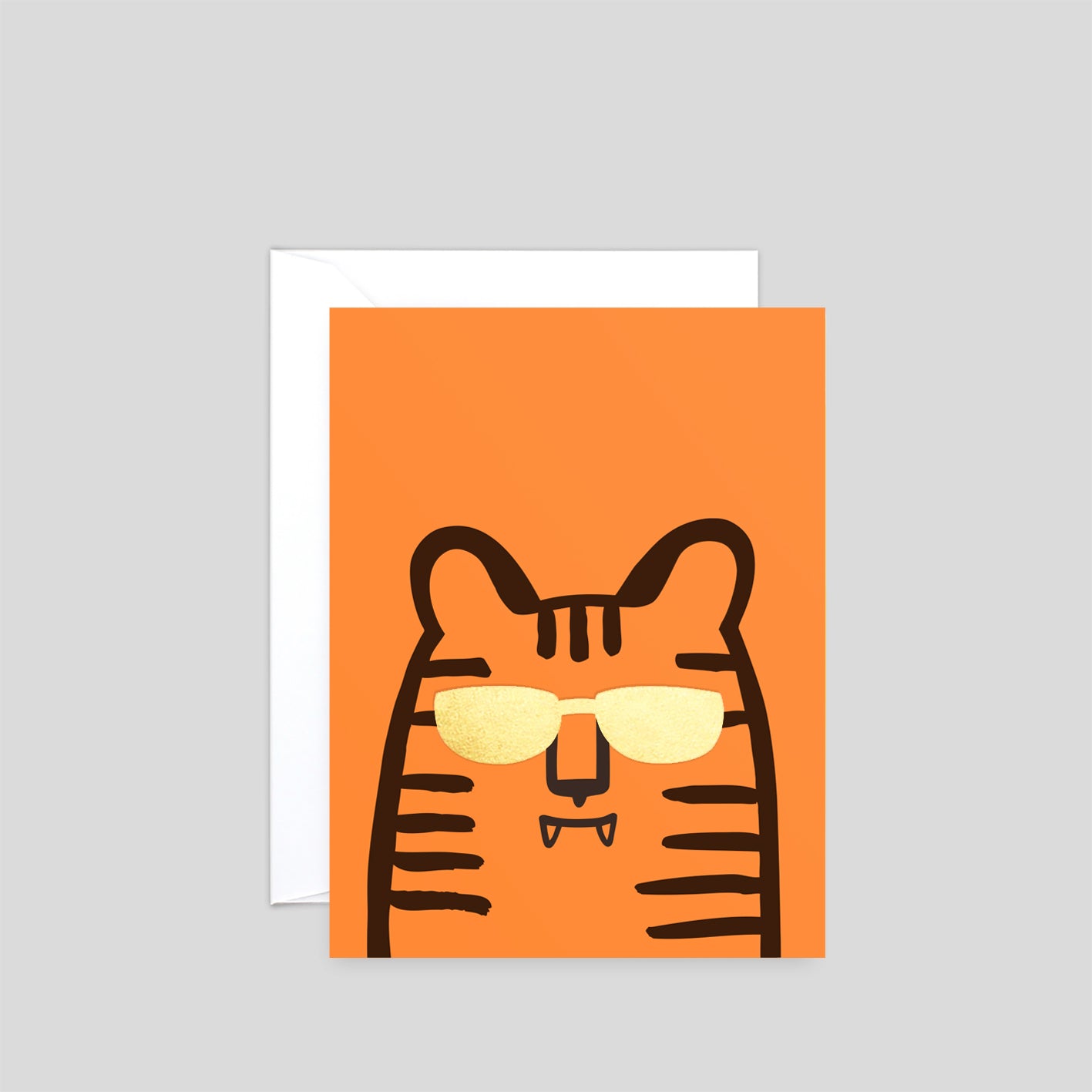 Carte imprimée en typographie « Tiger Shades »