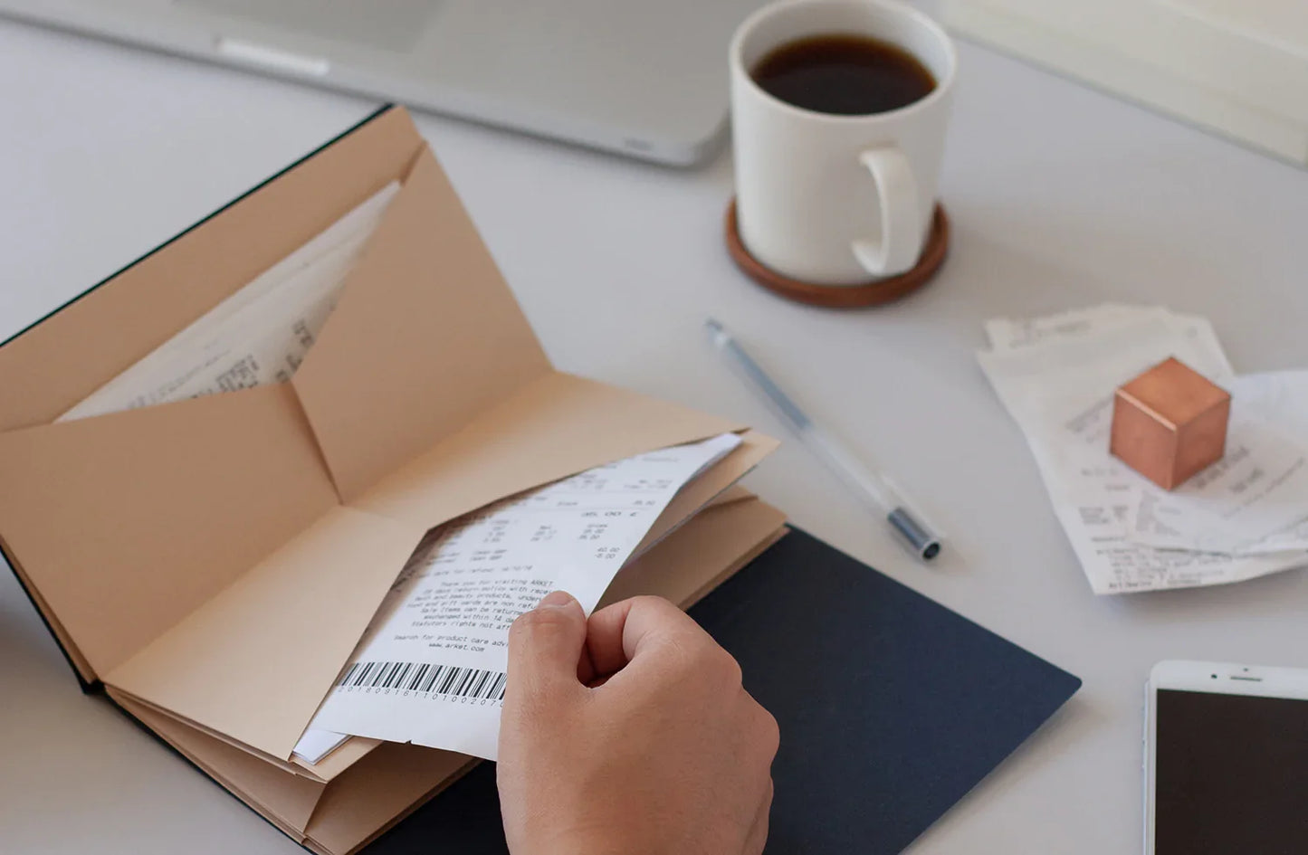 Porte-origami - Bleu indigo