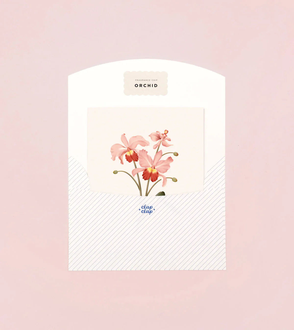 Carte parfumée botanique - Orchidée