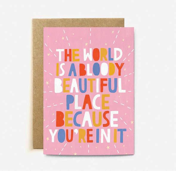 Belle carte de table