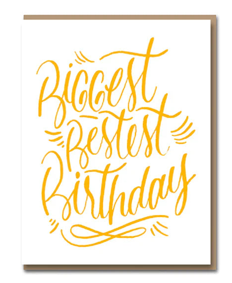 Grande carte, le plus grand, le meilleur anniversaire 