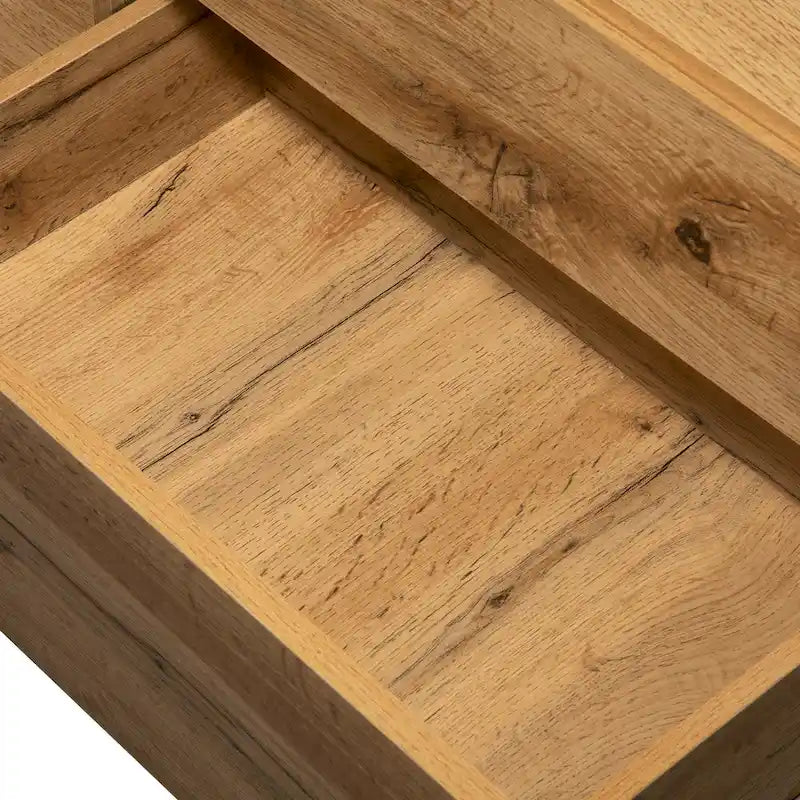 Wood Grey TV Stand with Drop Down Doors for TVs up to 80 Inch