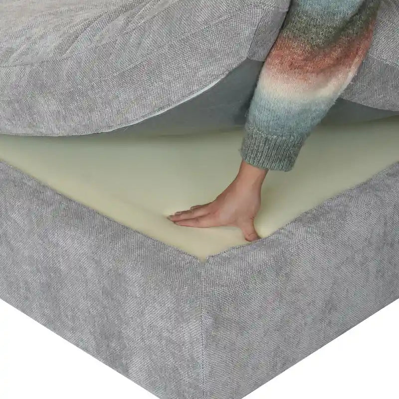 Modular Sectional Sofa Cloud Couch, 119.29  Oversized U Shaped Couch with Chaise Ottomans for Living Room