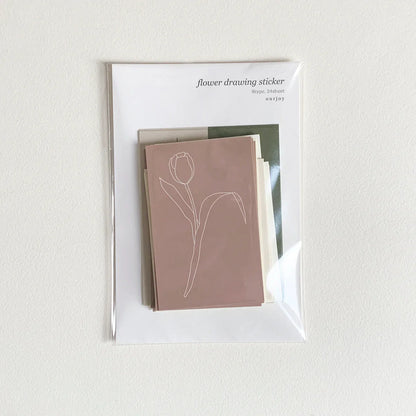 Autocollants de dessin de fleurs 