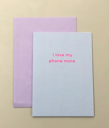 J'aime davantage mon téléphone