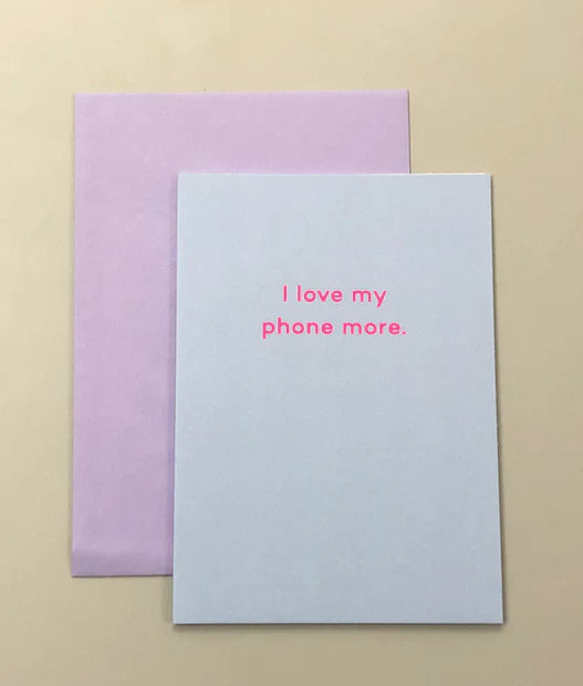 J'aime davantage mon téléphone