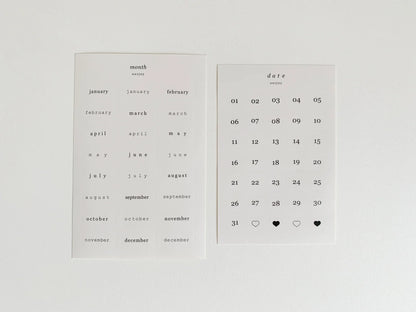 Autocollants du mois 