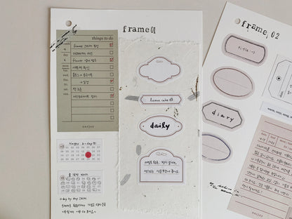 Autocollants pour cadre 