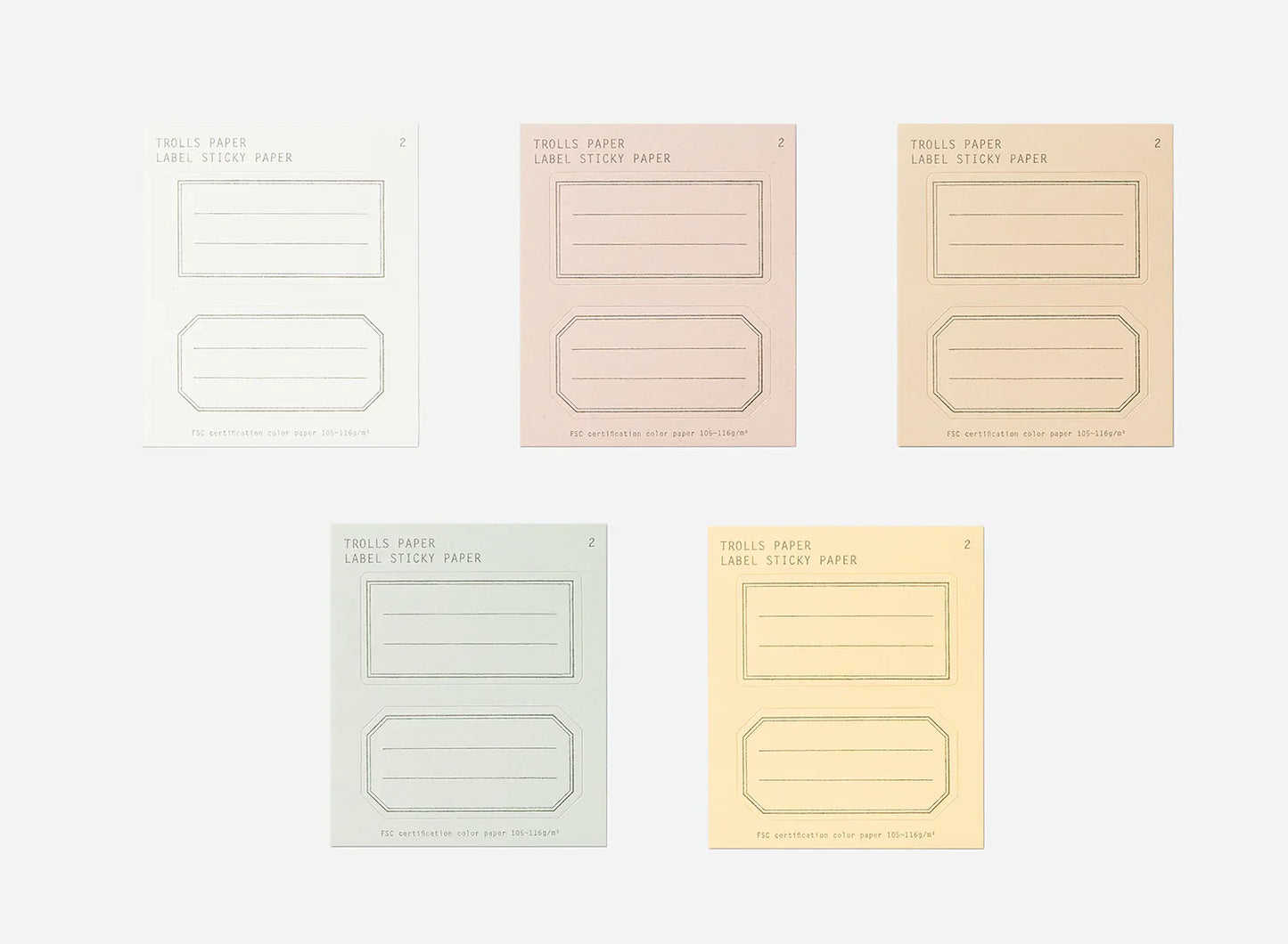 Étiquettes autocollantes Trolls - Type A