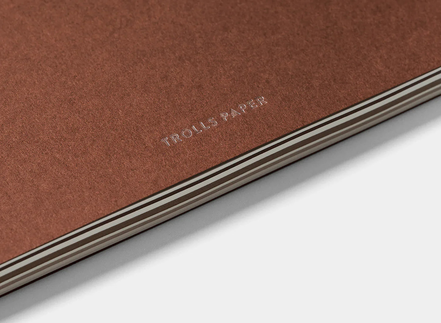 Carnet Trolls Paper Caprice en brique rouge