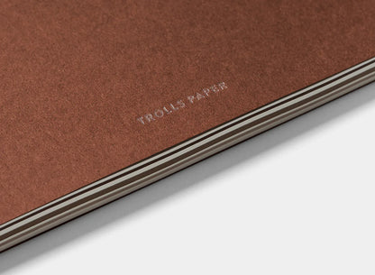 Carnet Trolls Paper Caprice en brique rouge