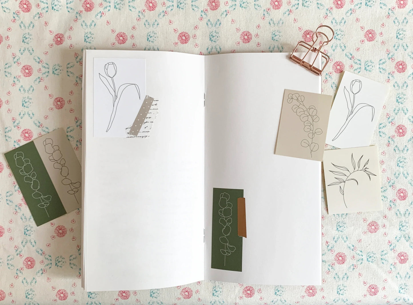 Autocollants de dessin de fleurs 