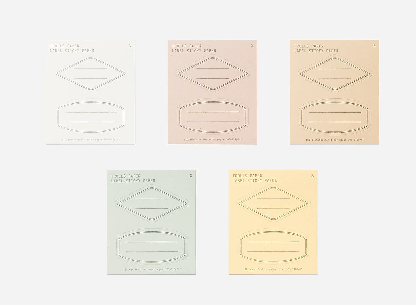 Étiquettes autocollantes Trolls - Type A