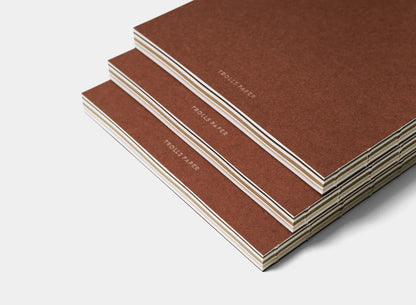 Carnet Trolls Paper Caprice en brique rouge