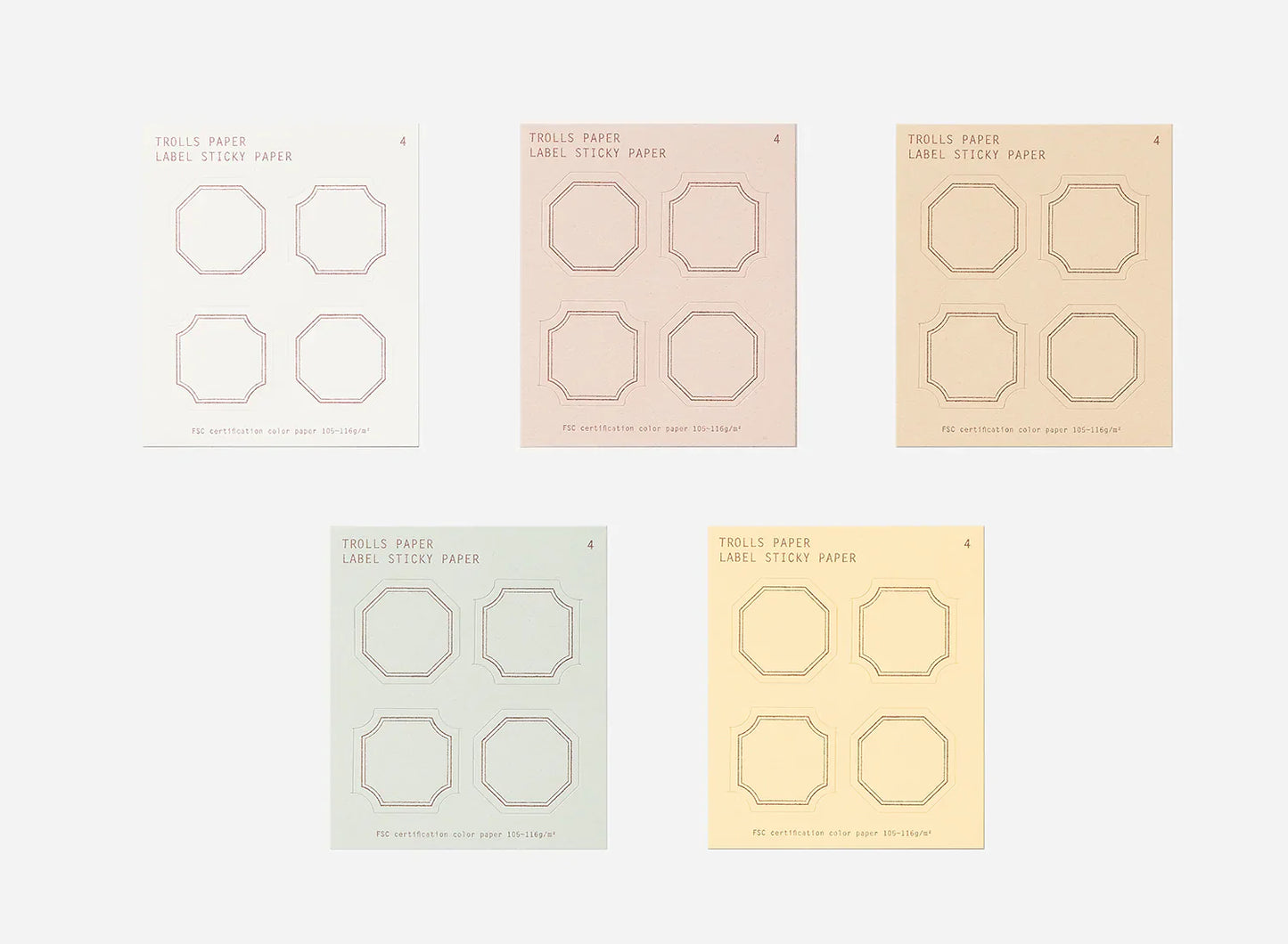 Étiquettes autocollantes Trolls - Type B