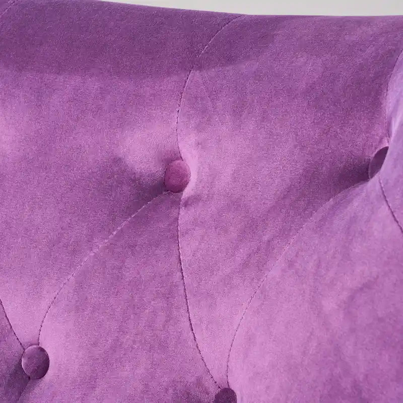 Velvet Wingback Accent Chair - Single Seat