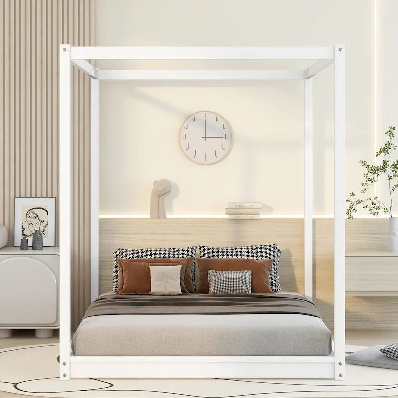 Canopy Platform Bed with Support Legs