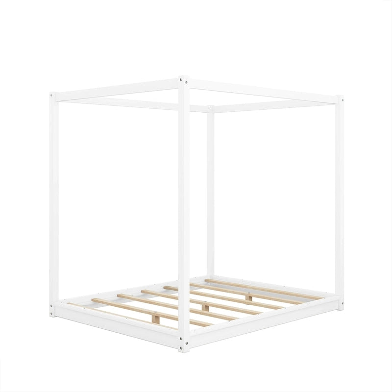 Canopy Platform Bed with Support Legs