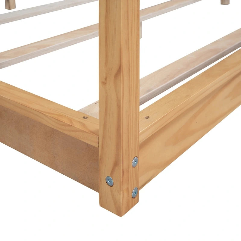 Canopy Platform Bed with Support Legs