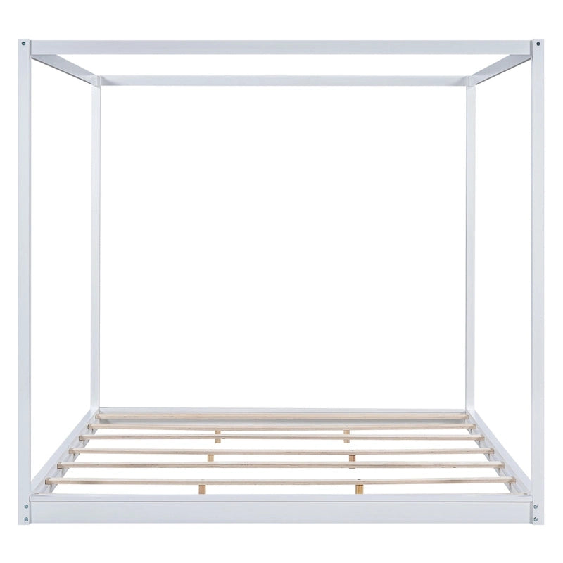 Canopy Platform Bed with Support Legs