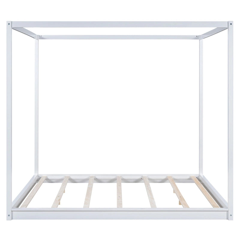 Canopy Platform Bed with Support Legs