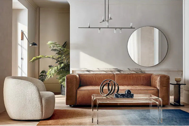 Clear Acrylic Coffee Table - Modern Transparent Design