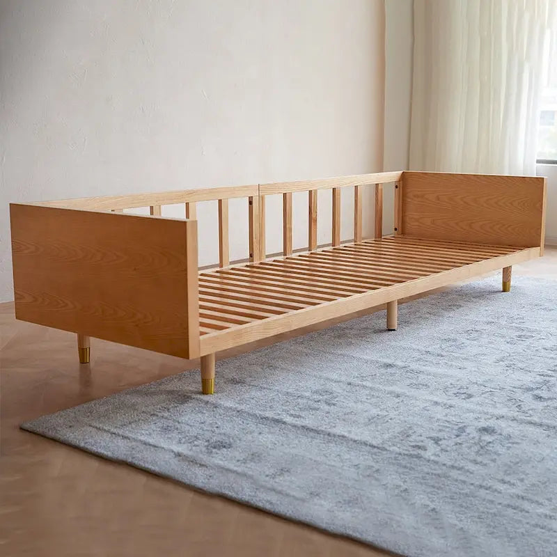 Modern 3-Seat Cotton Linen Upholstered Sofa, Beige