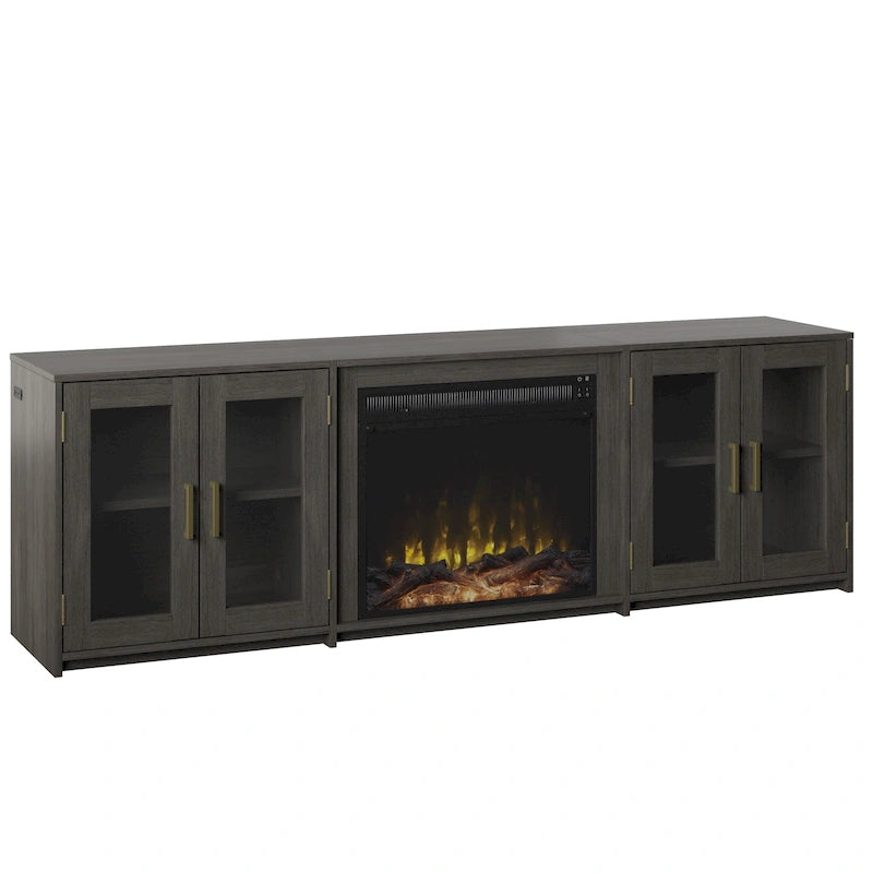 TV Stand with Electric Fireplace for TVs up to 80 Inch