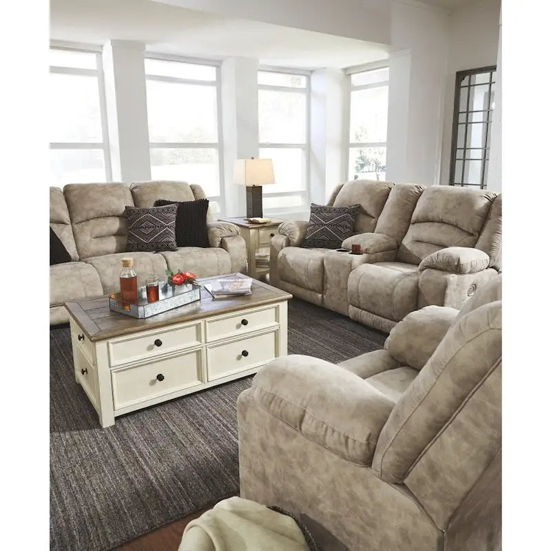 Two-Tone Lift Top Coffee Table with Drawers