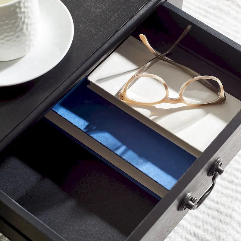 Accent Table with Storage Shelf