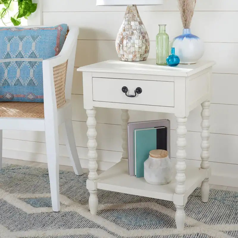 Accent Table with Storage Shelf