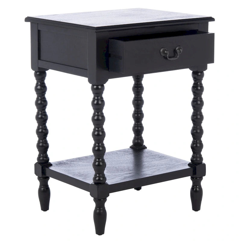 Accent Table with Storage Shelf