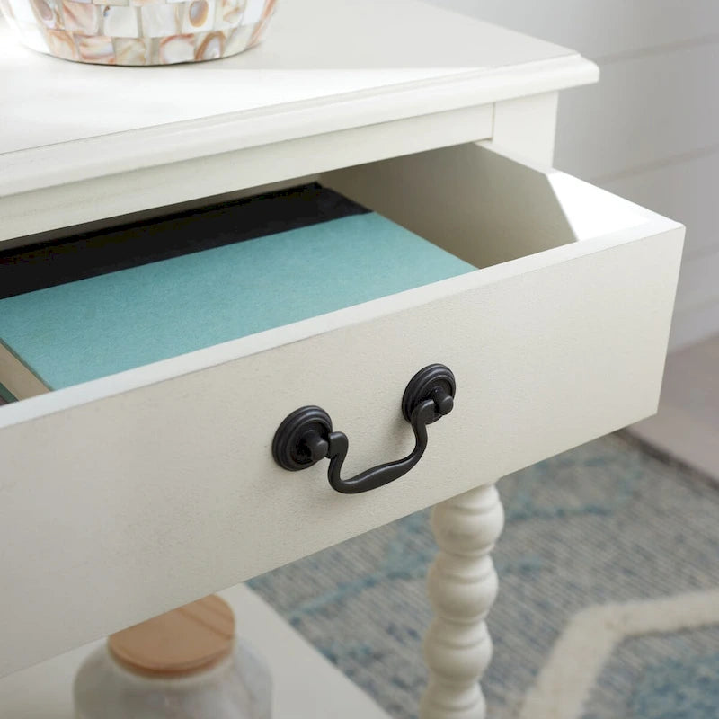 Accent Table with Storage Shelf
