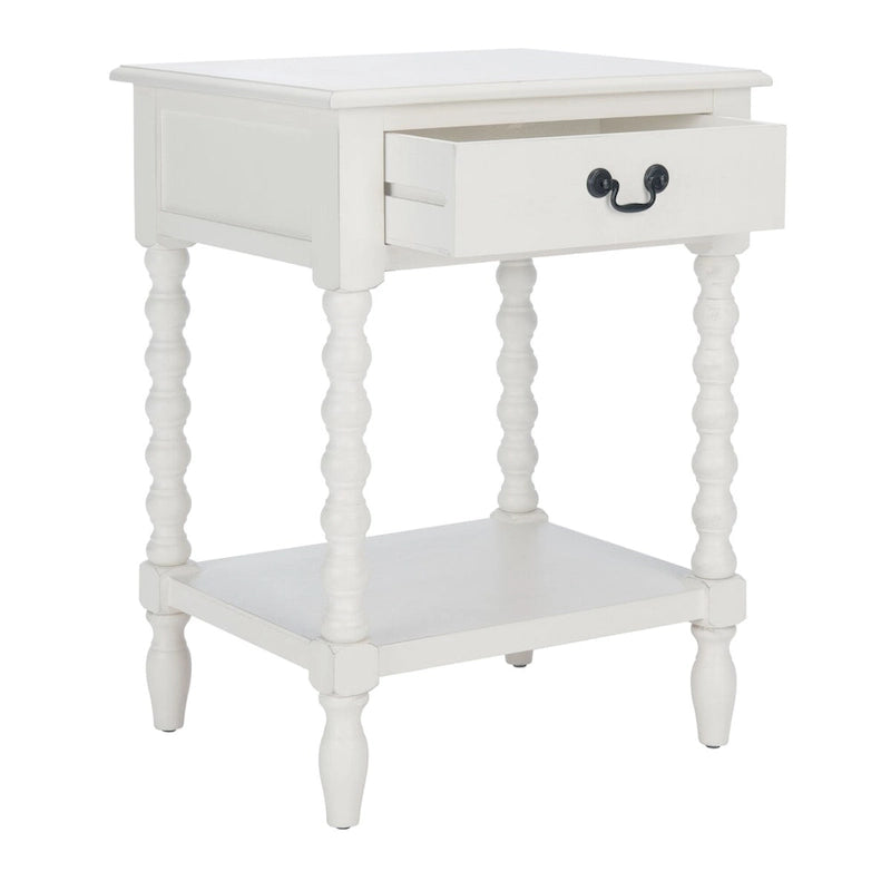 Accent Table with Storage Shelf