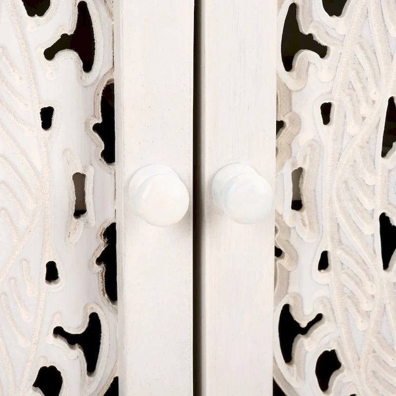 2-Door 2-Shelf Media Stand with Storage, Fits Up to 60" Flat Screen TV