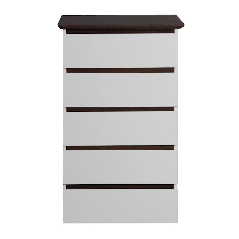 Dresser with Drawers, 5 Drawer Dresser with Wood Color Top, Small Dresser for Kids Bedroom, Living Room,