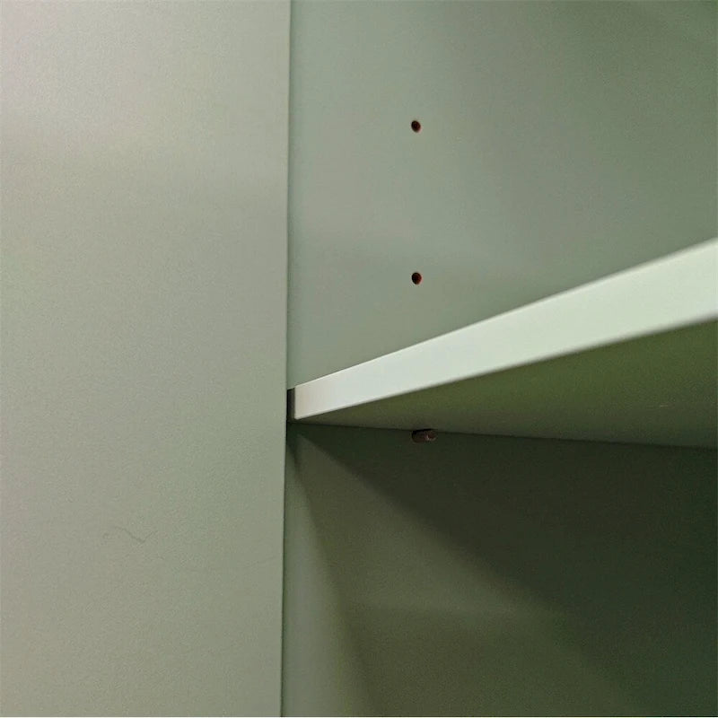 4-Door Wood Storage Cabinet with Legs and Adjustable Shelf