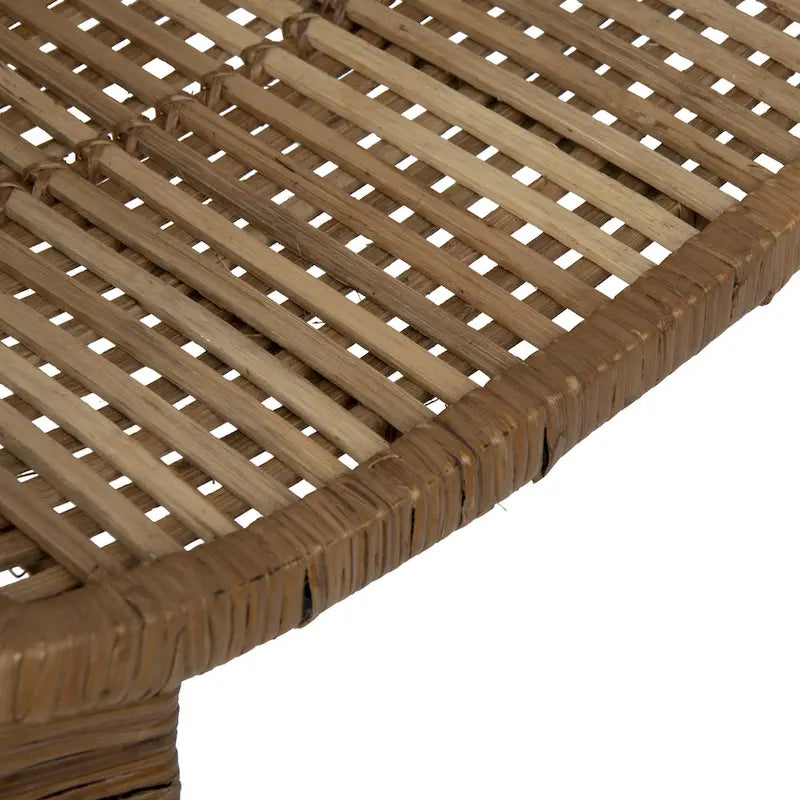 Rattan and Metal Arm Chair