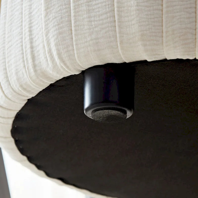 Modern Curved Shaped Sofa Upholstered 4-Seat Fabric Sofa Couch