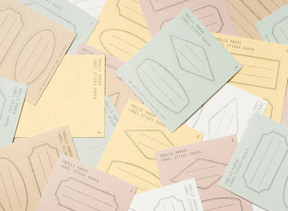 Étiquettes autocollantes Trolls - Type A