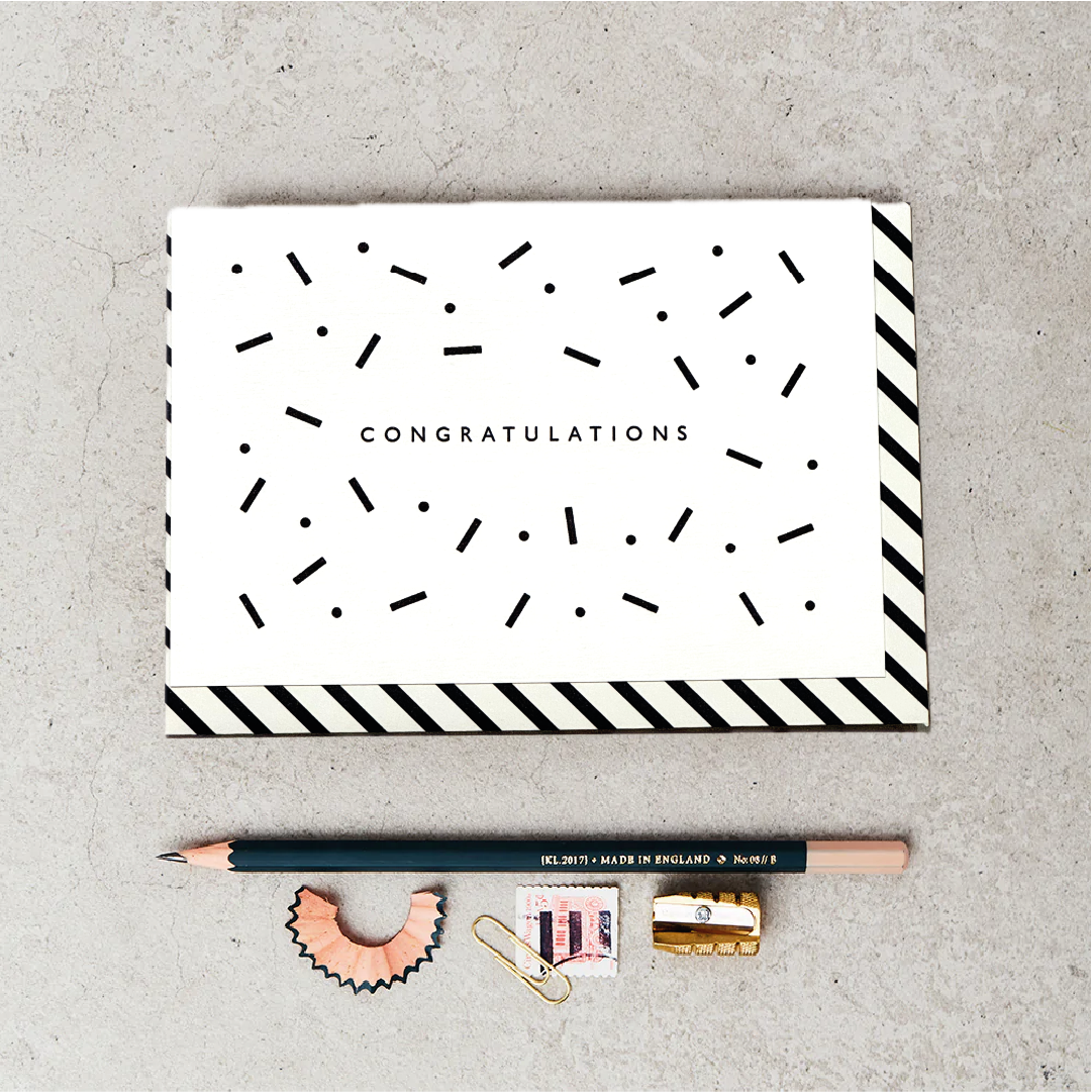 Carte de félicitations Confetti