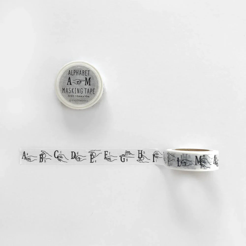 Alphabet Knoop Works (AM, NZ) Washi Tape 