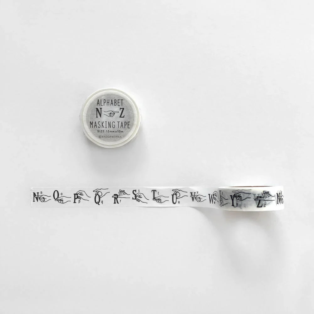 Alphabet Knoop Works (AM, NZ) Washi Tape 