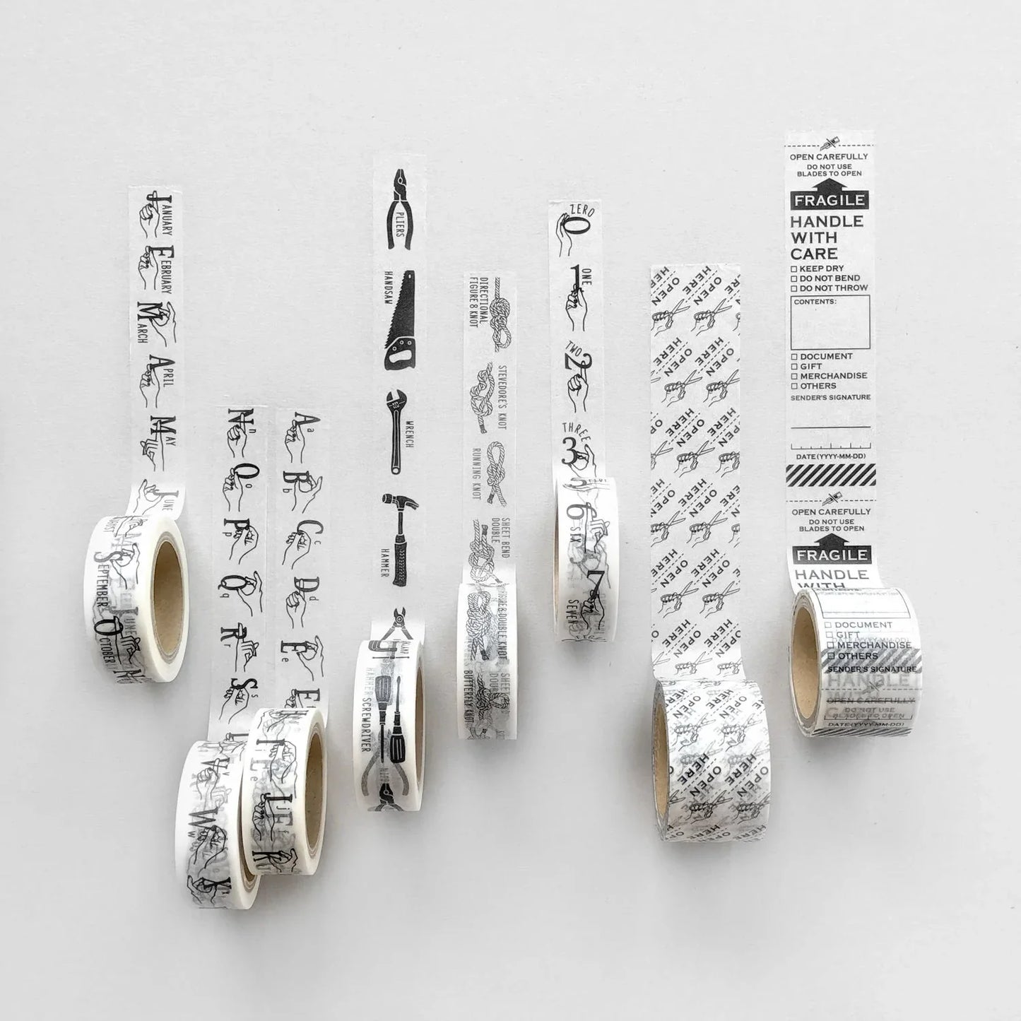 Alphabet Knoop Works (AM, NZ) Washi Tape 