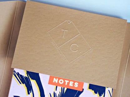 Carnet à plat A5 « Fleurs griffonnées lilas » de la collection Completist - Vierge, quadrillé et ligné