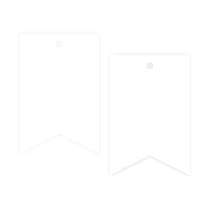 Lot d'étiquettes cadeaux Floribunda en feuille d'aluminium