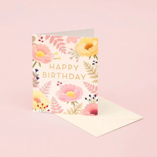 Carte d'anniversaire Coquelicot oriental 